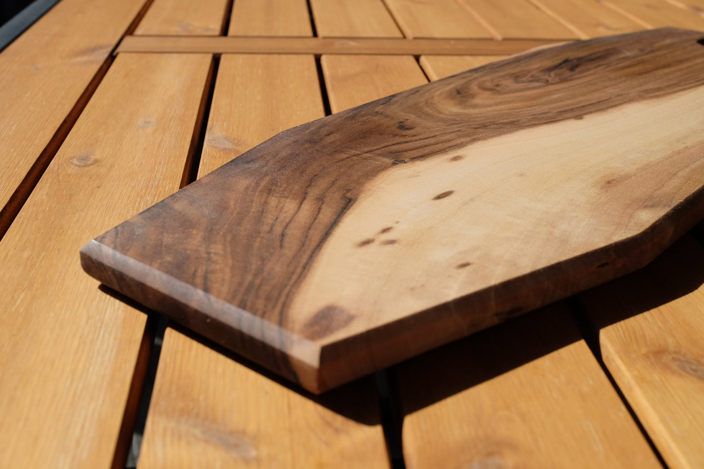 Ceviz sunum tahtası - 51x18x1.5cm - Masif Ceviz