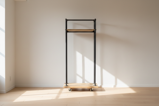 Urban Stil Tekerlekli Ahşap & Metal Yakacak Odun Standı