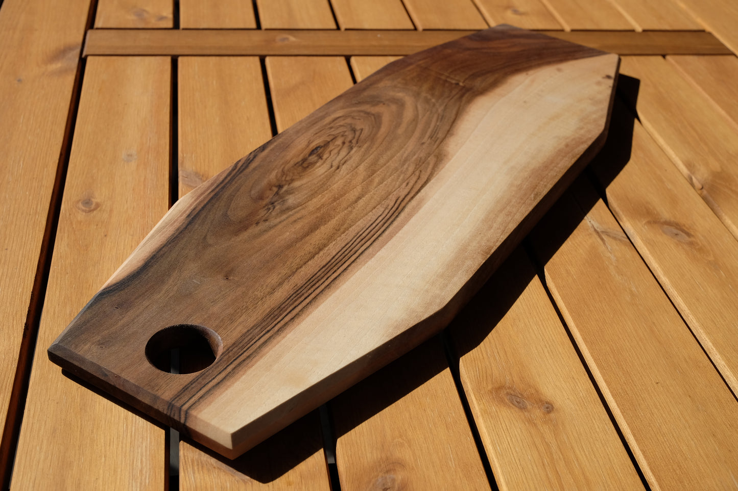 Ceviz sunum tahtası - 51x18x1.5cm - Masif Ceviz