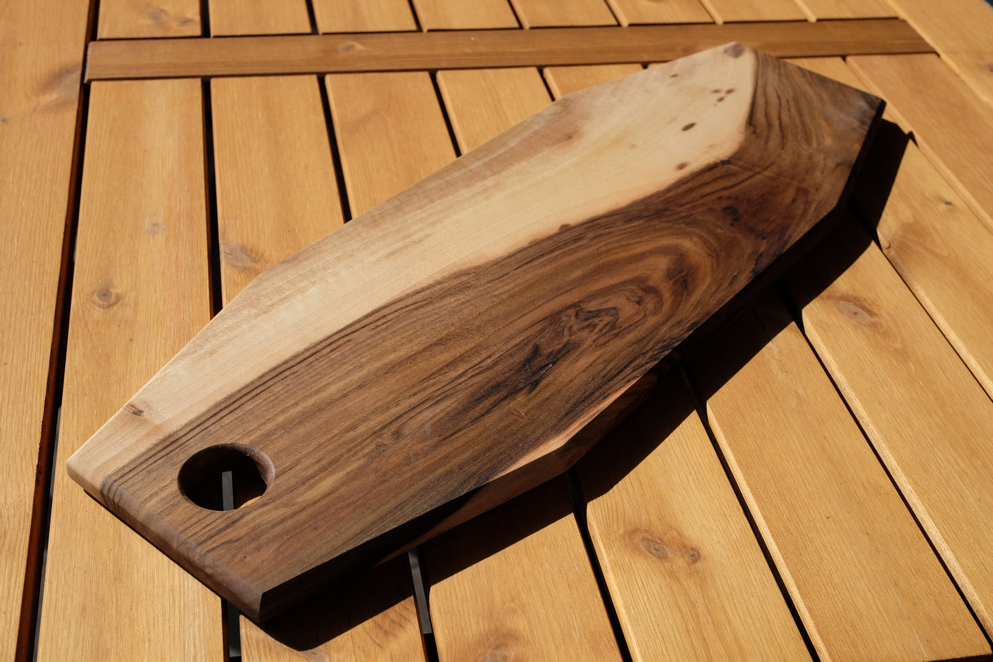 Ceviz sunum tahtası - 51x18x1.5cm - Masif Ceviz