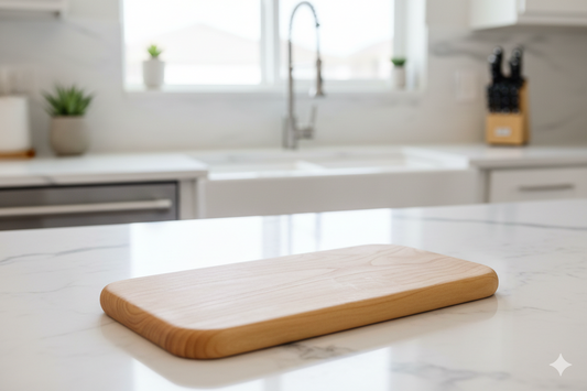 Kestane kesme tahtası - 48x22x3.5cm - Tek parça masif kestane