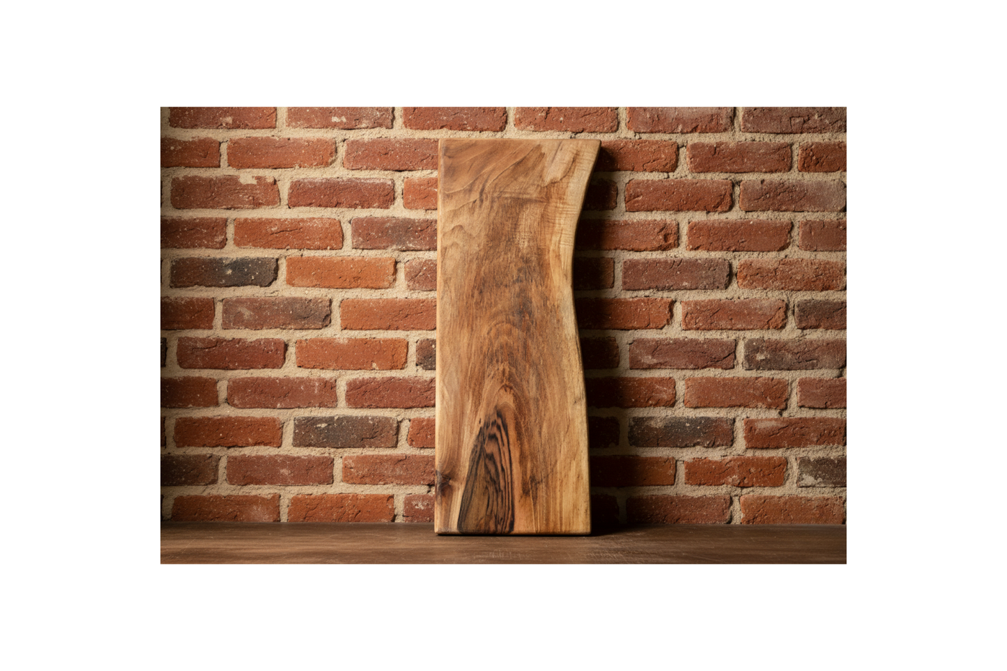 Ceviz sunum tahtası - 44x17x2.5cm - Masif Ceviz - Live edge