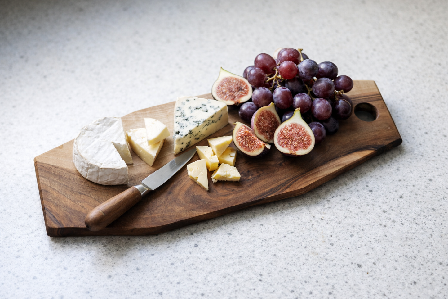 Ceviz sunum tahtası - 51x18x1.5cm - Masif Ceviz