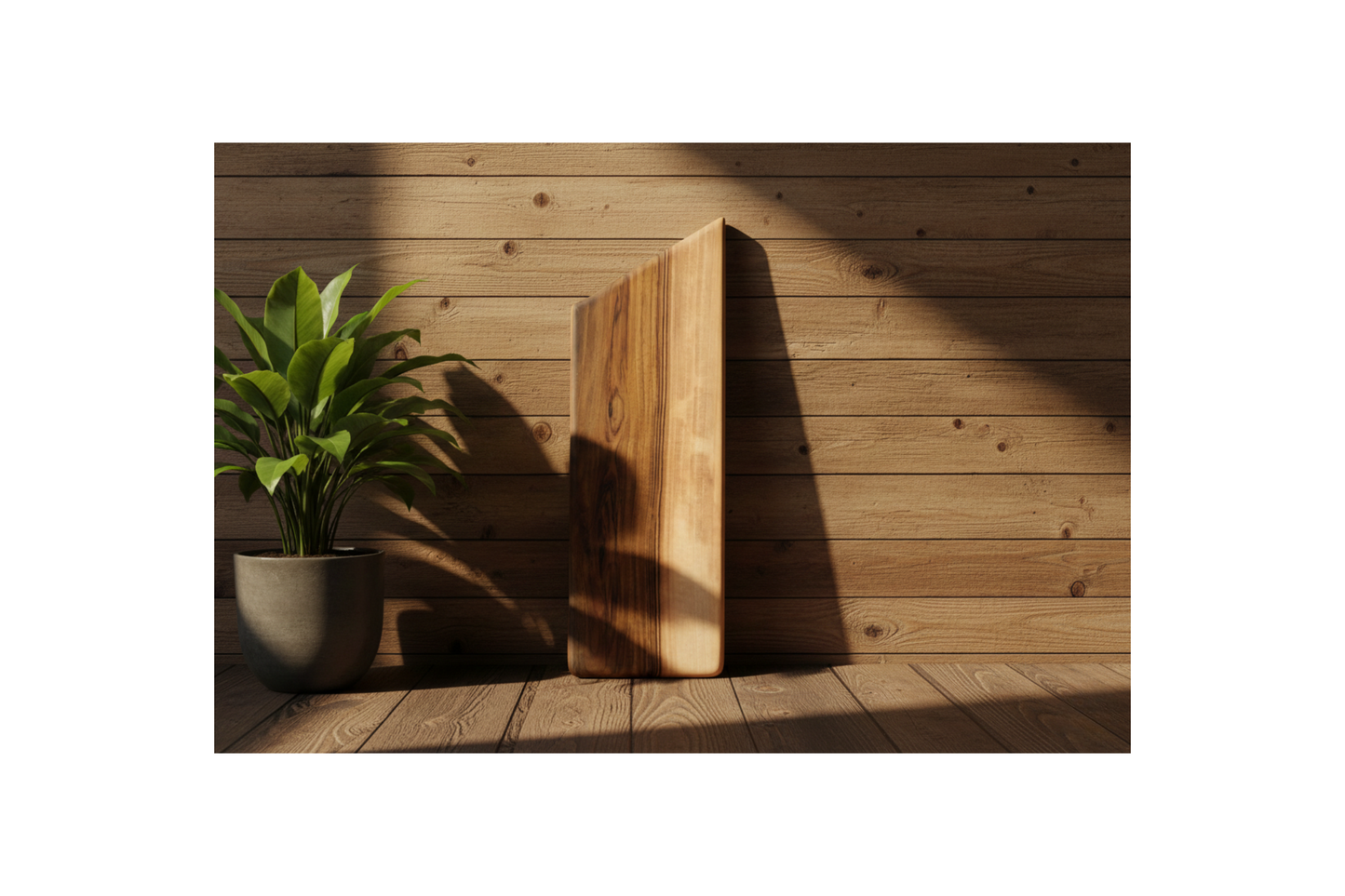 Ceviz sunum tahtası - 45x15x1.5cm - Masif Ceviz