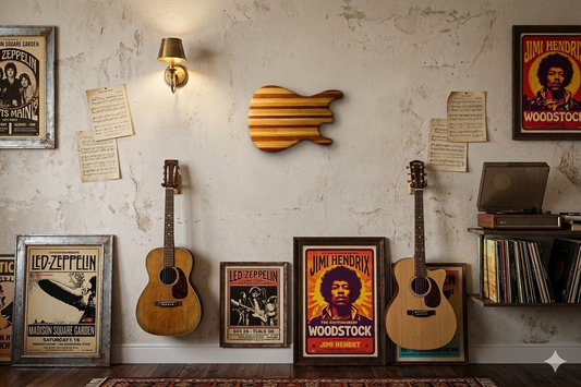 Gitar formunda wall art