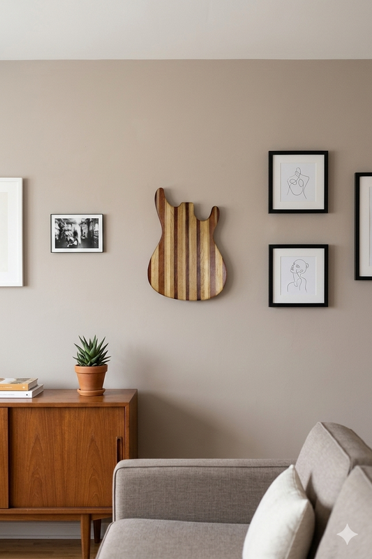 Gitar formunda wall art