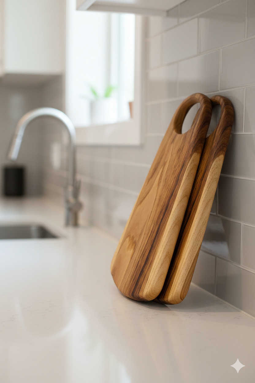 El İşçiliği Masif Ahşap Sunum Tahtası