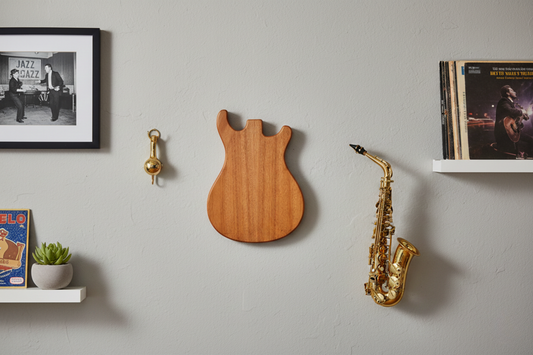 PRS SE stili kesme tahtası - 1:1 ölçekli - 3 parça masif ağaç