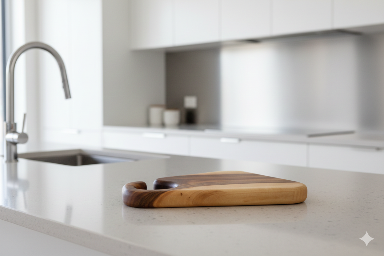 Ceviz kesme tahtası -  40x24x2.5cm - Tek parça masif ceviz