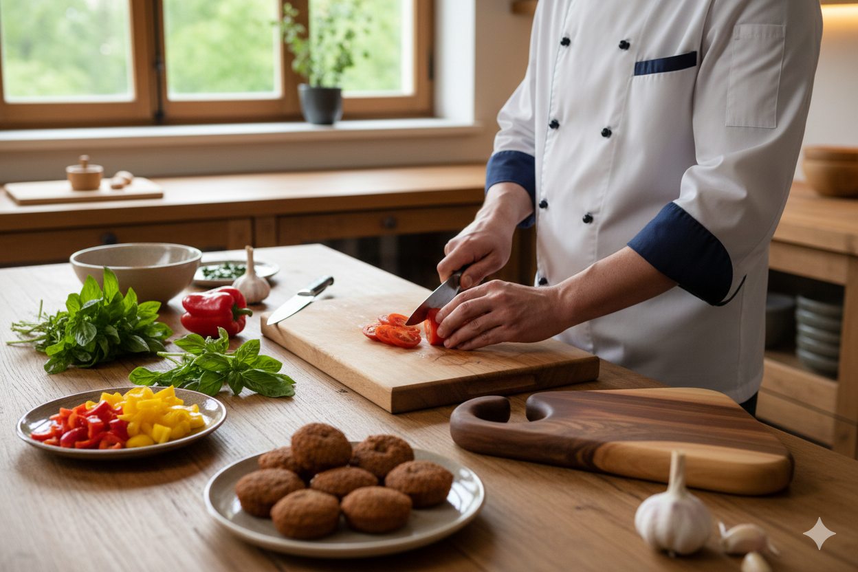 Ceviz kesme tahtası -  40x24x2.5cm - Tek parça masif ceviz