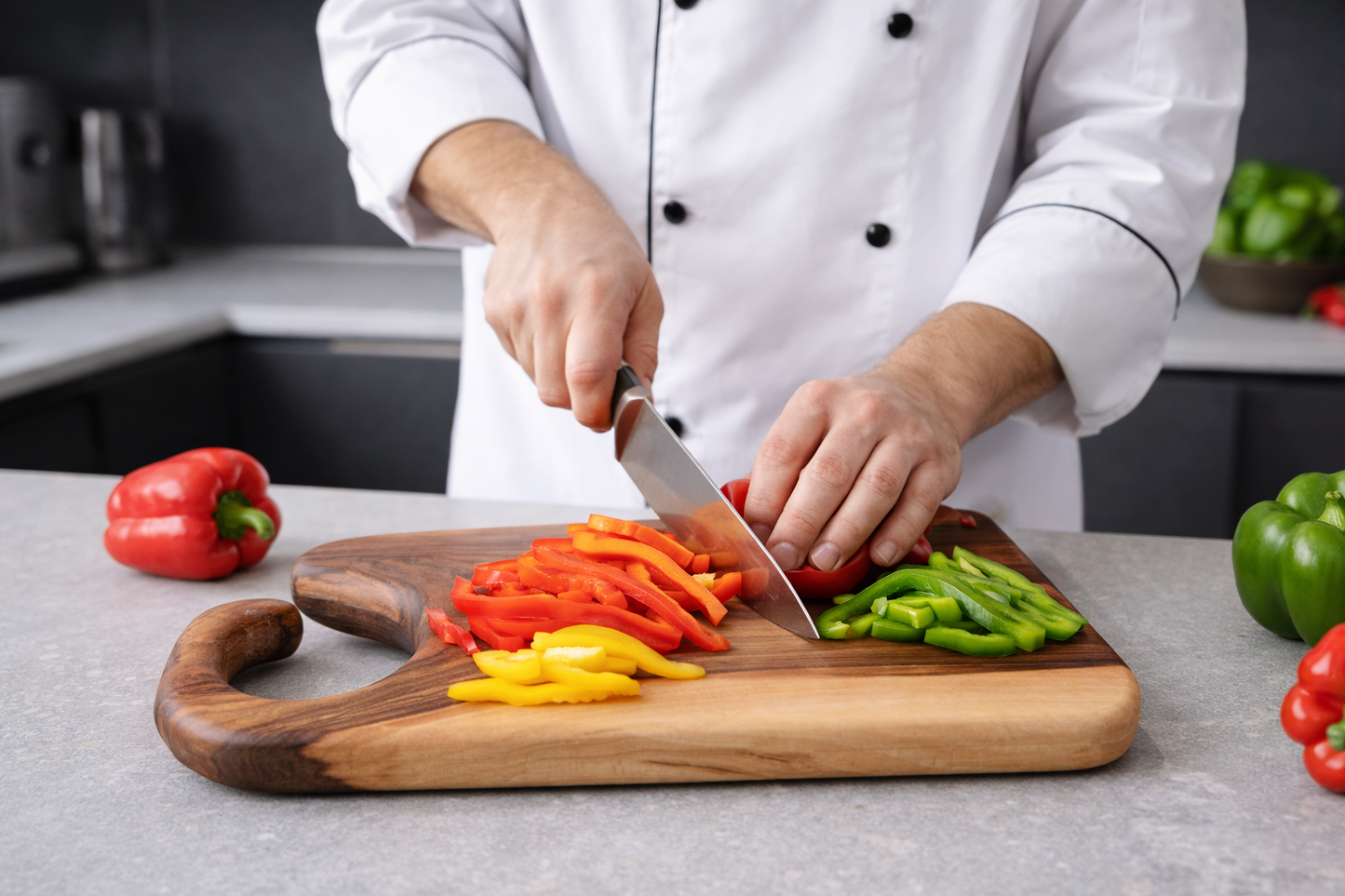 Ceviz kesme tahtası -  40x24x2.5cm - Tek parça masif ceviz